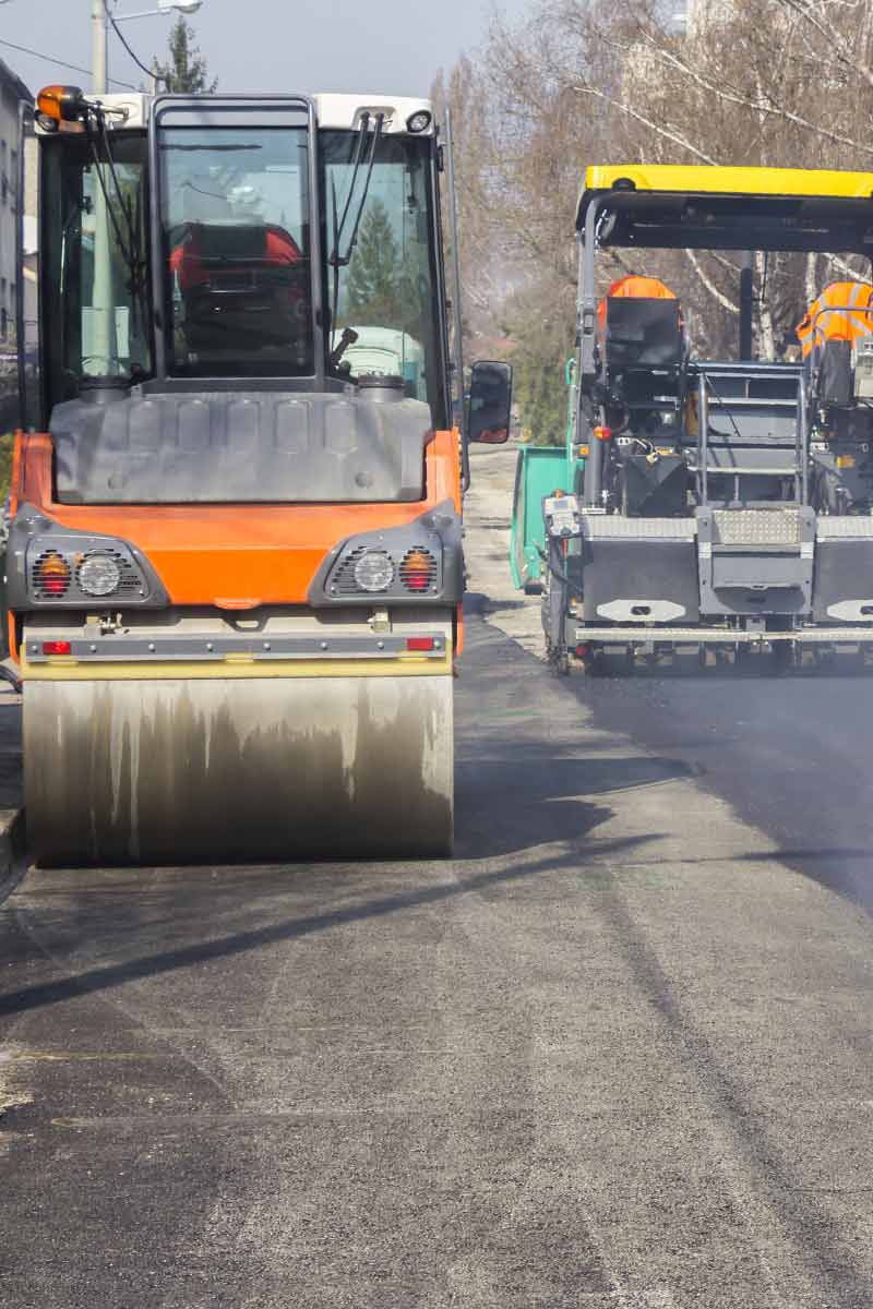 road roller machine